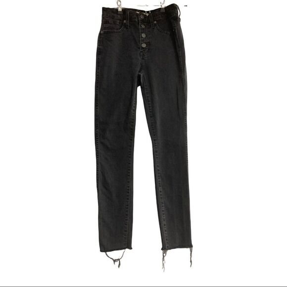 MADEWELL, 10”High-Rise Skinny Jeans, 24T, dark - Picture 2 of 12